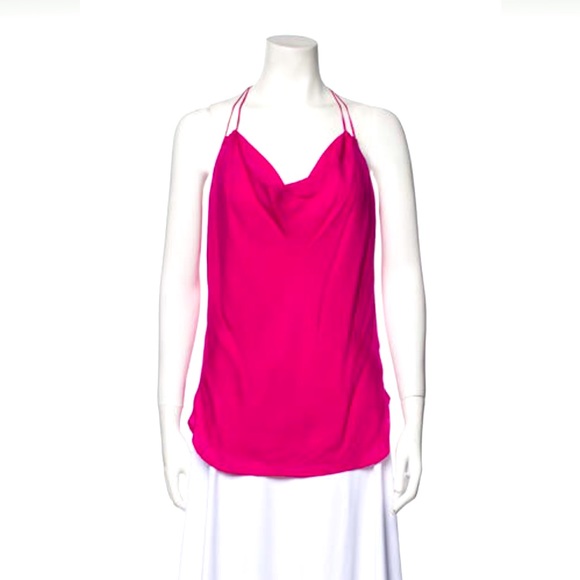 Haute Hippie hot pink/fuchsia 100% silk top - xs - Picture 1 of 3